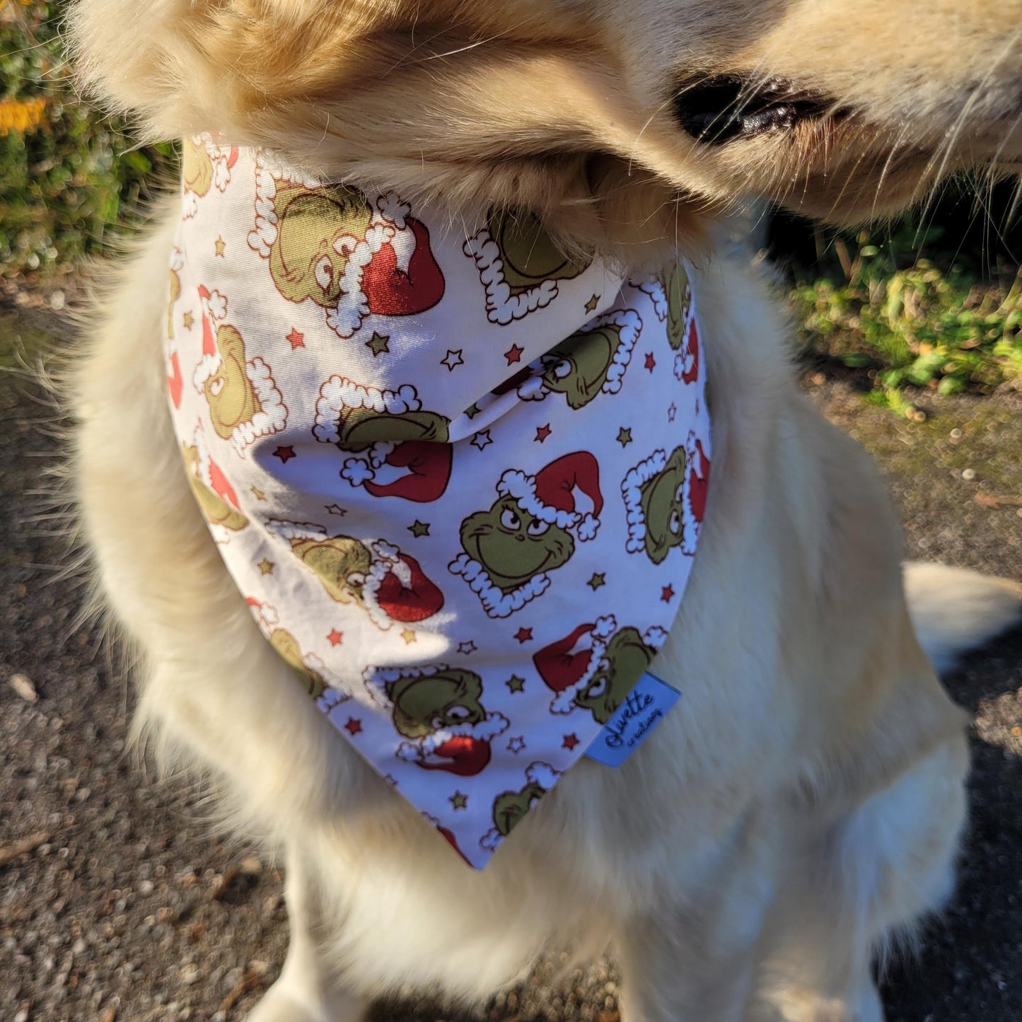 Bandana élastique - motif Grinch