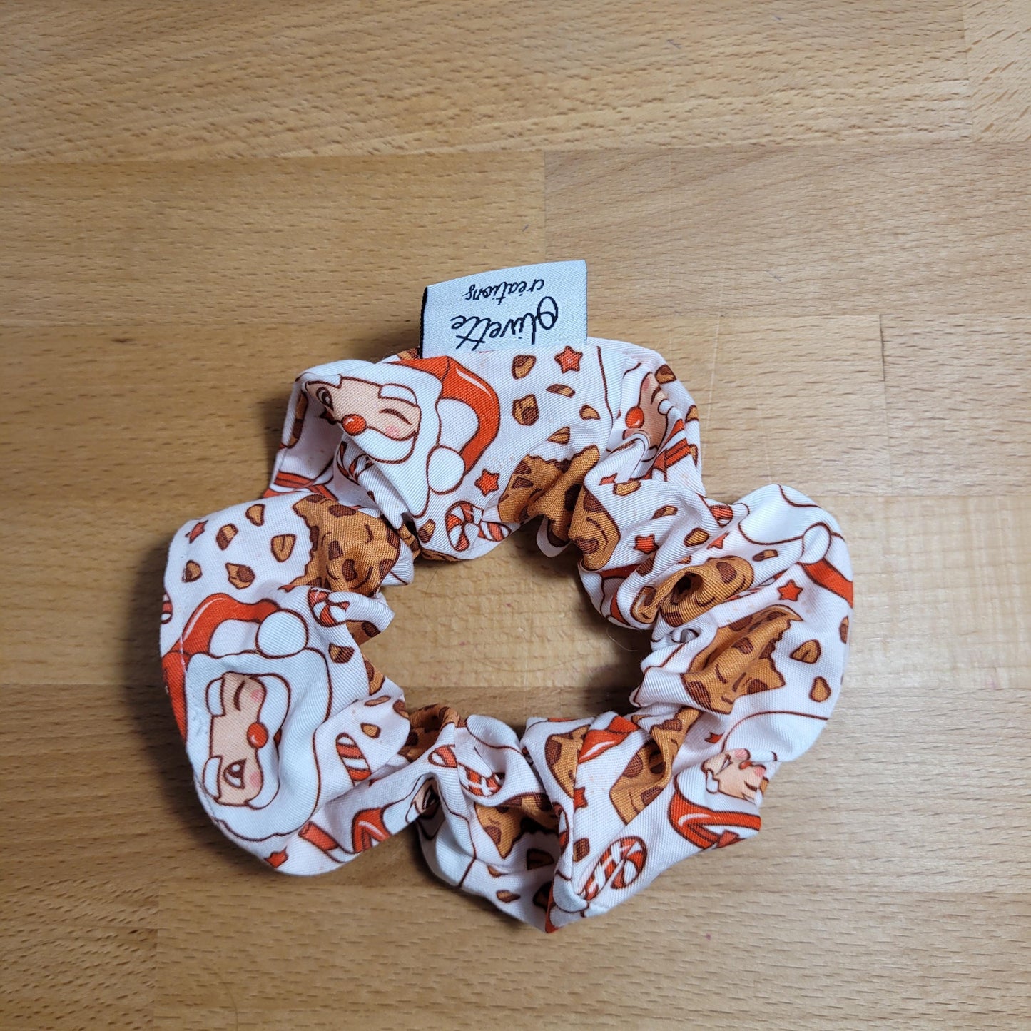Bandana élastique - motif mugs de Noël et cookies