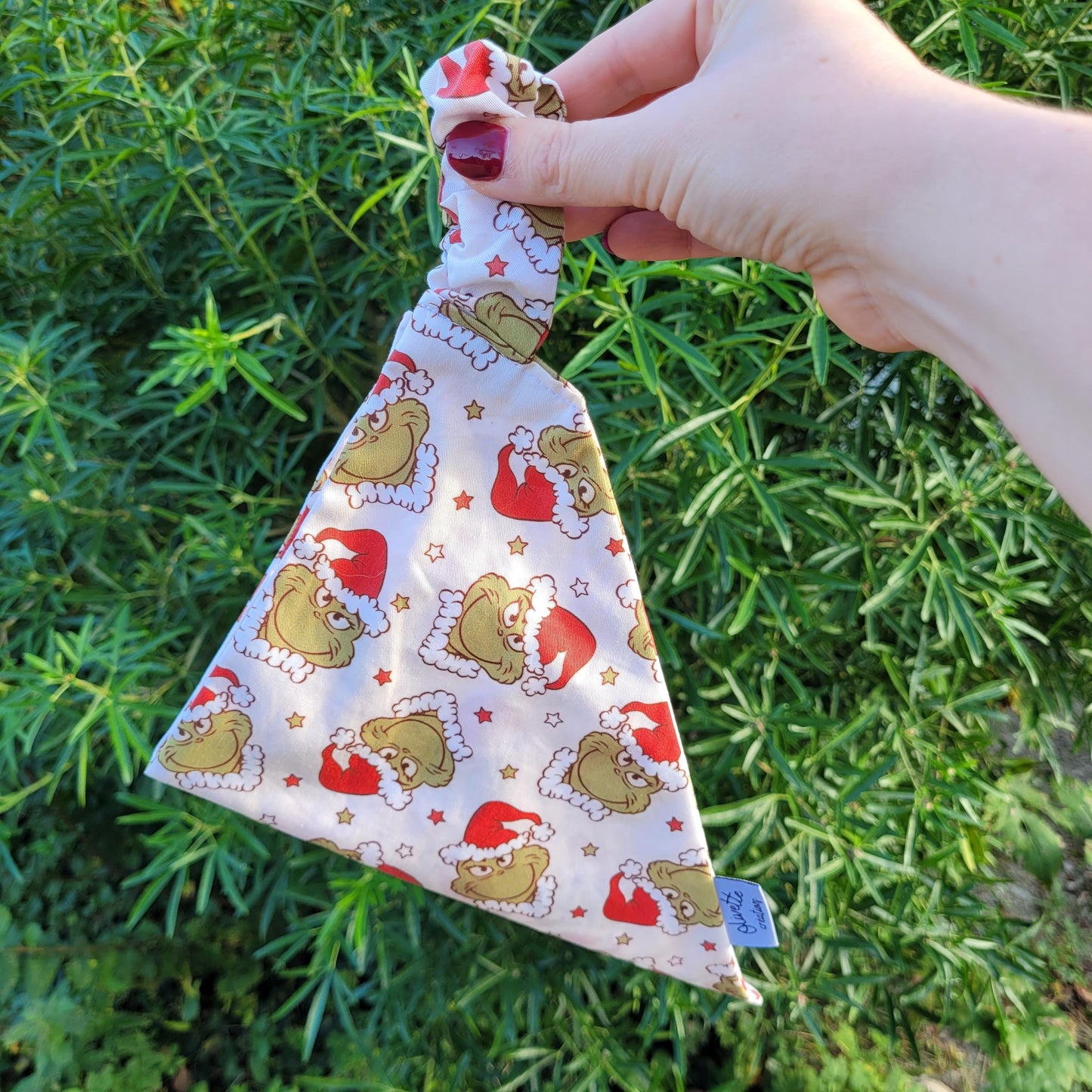 Bandana élastique - motif Grinch