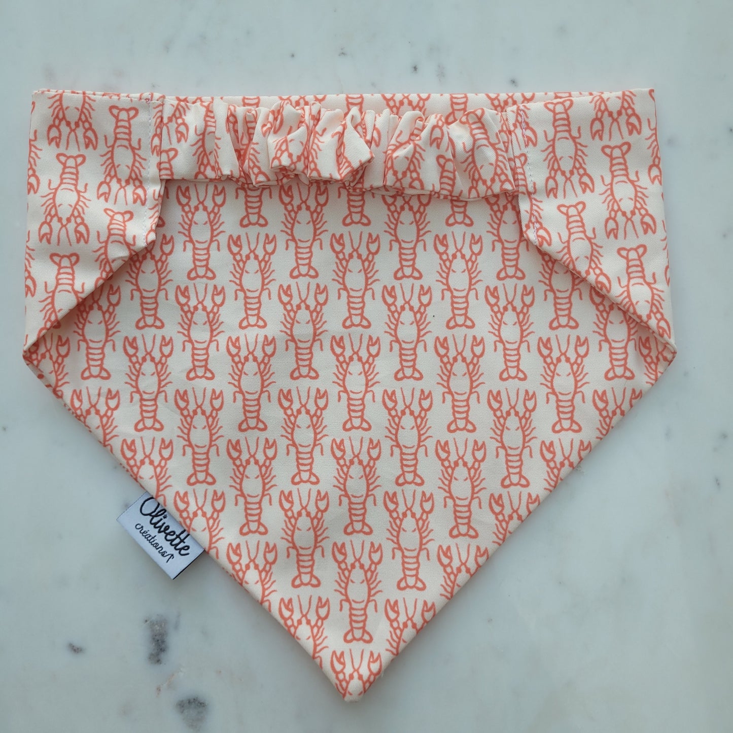 Bandana élastique - motif homard