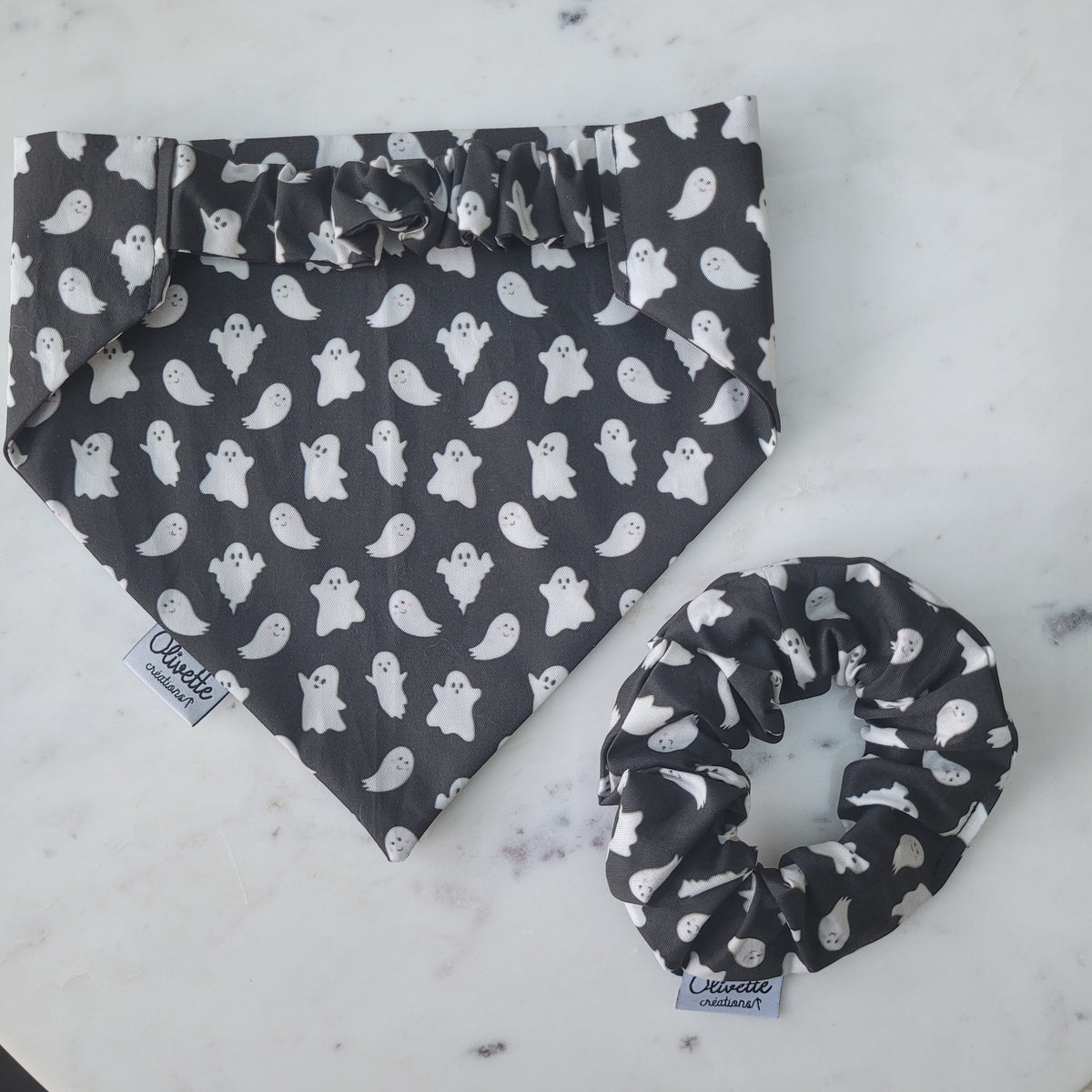 Bandana élastique - motif fantôme