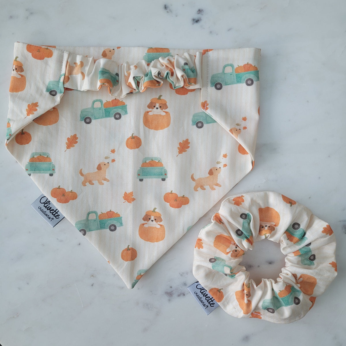 Bandana élastique - motif harvest fall