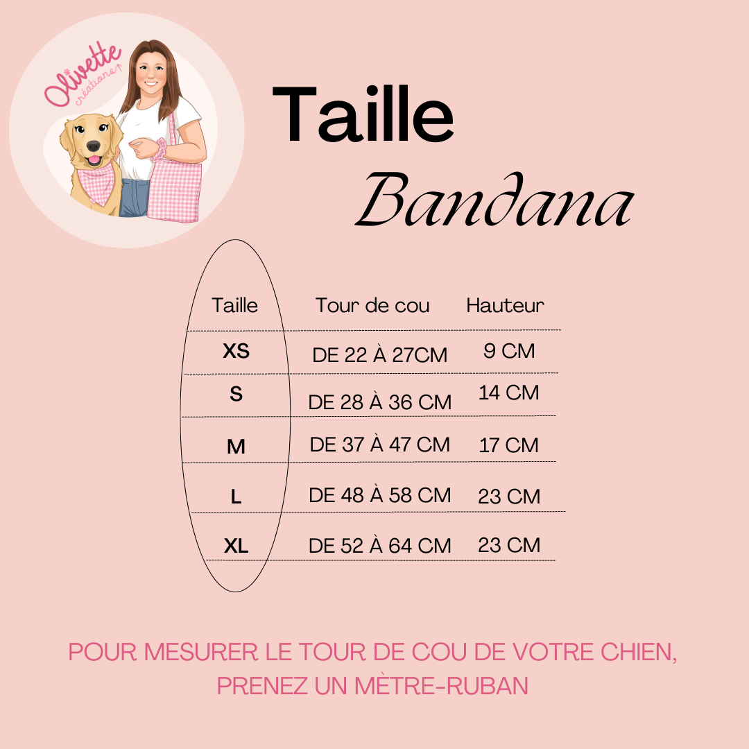 Bandana élastique - motif marguerite bleue